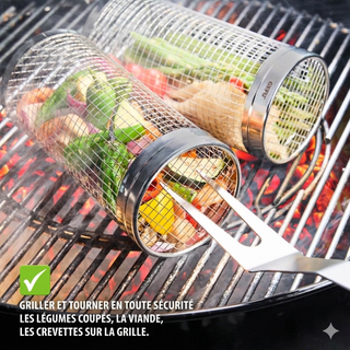 Panier en rouleau Barbecue