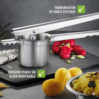 Presse à pommes de terres multifonctions en inox