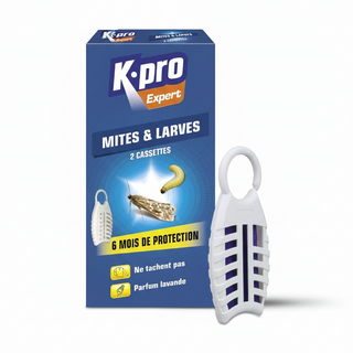 Cassettes contre les mites et larves
