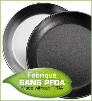 Sauteuse antiadhésive en inox amovible