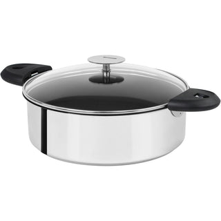 Sauteuse antiadhésive en inox amovible