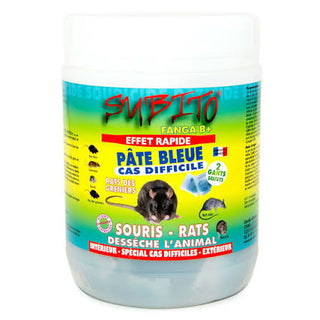 Appât en pâte bleu raticide et souricide Subito