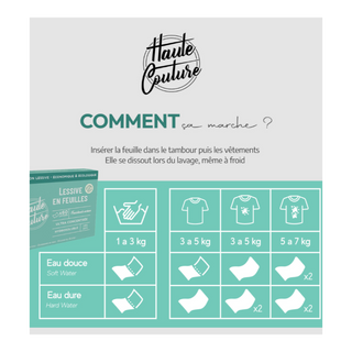 Lessive en feuilles