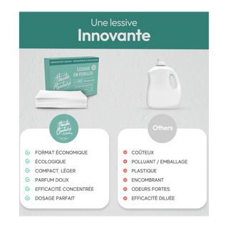 Lessive en feuilles